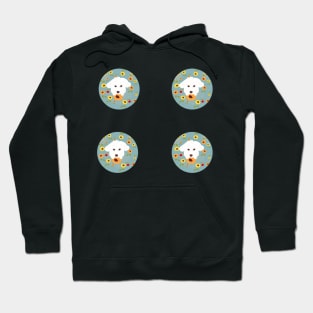 Sunflowers and Maltipoo Dog Sticker Pack Hoodie